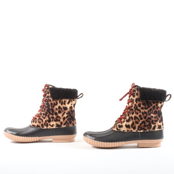 Report Ulrich Leopard Winter Snow Short Duck Boots - Picture 3 of 6